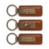 Metal & Leather Keychain | Leather Keychain Name Engraved